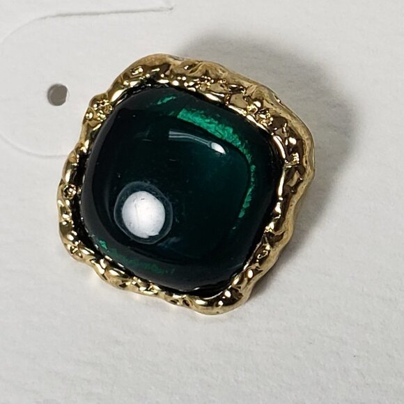 CROFT & BARROW, Gold-tone Green Square Stone Stud Earrings - Women's Jewelry - Picture 5 of 8